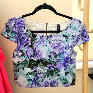 Jessica Simpson Floral Crop Top